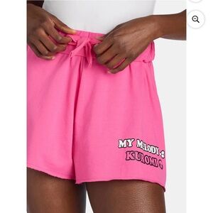NWT Women’s Pink Melody & Kuromi Hello Kitty Sweat Shorts, Size XXS (00)